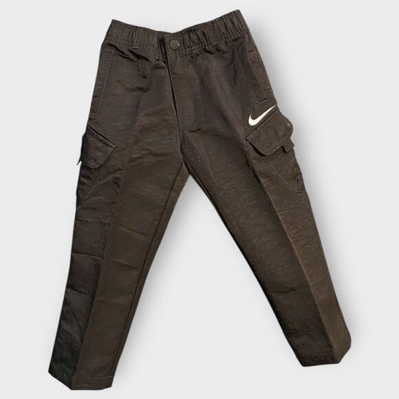 Nike Big Kids Woven Black Cargo Pants size 6 M (5-6 Years) New with Tags - Picture 3 of 11